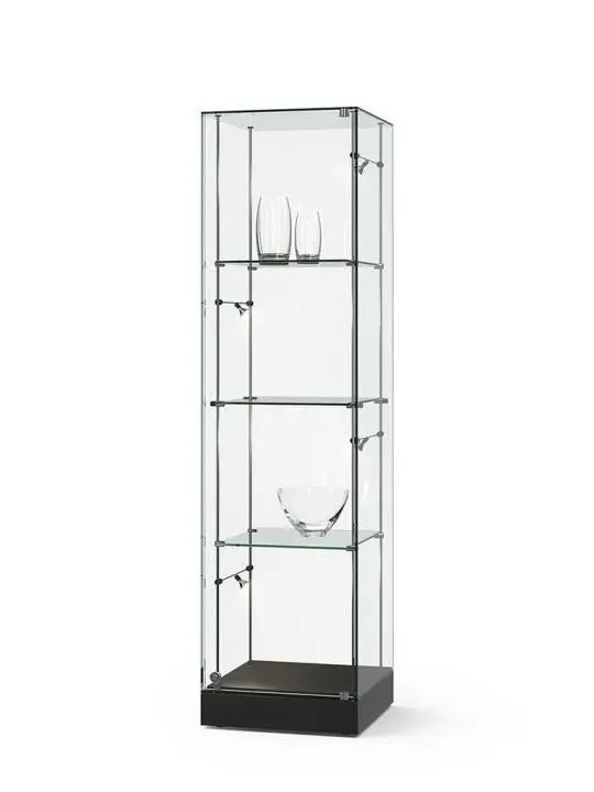 Säulenvitrine Ganzglas